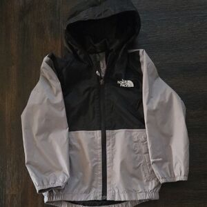 The North Face Black and Gray Hooded Windbreaker, 4T